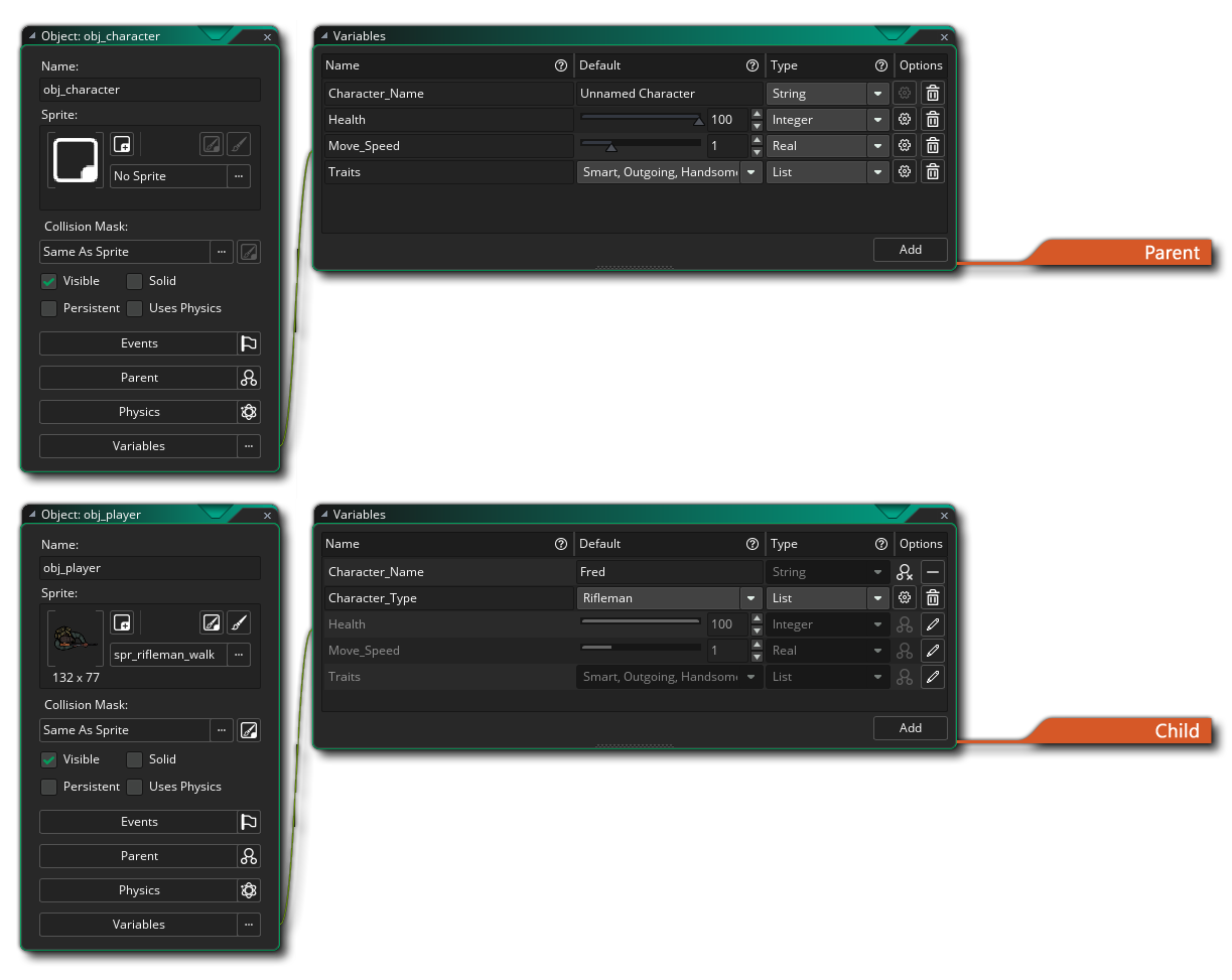 Object Editor Variable In A Child Object