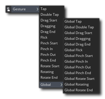 Object Editor Gesture Events