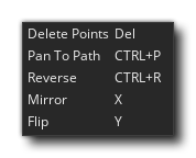 Path Editor RMB Menu