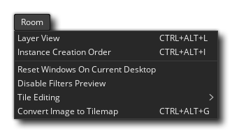 Room Editor Menus
