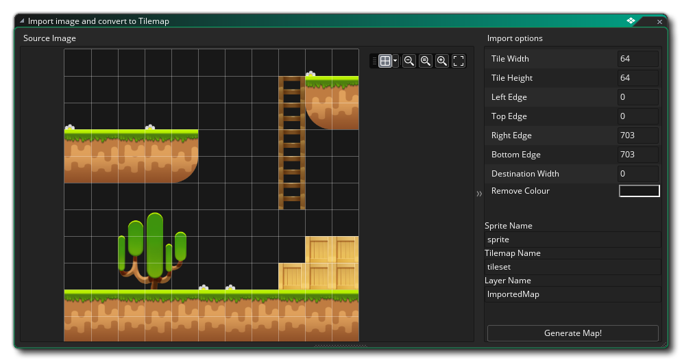 Convert Image To Tilemap Tool