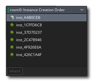 Instance Creation Order Window