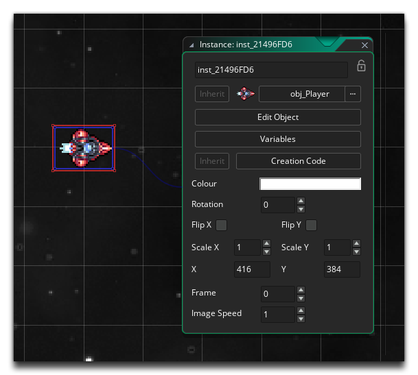 Room Instance properties