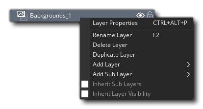 Room Layer Menu