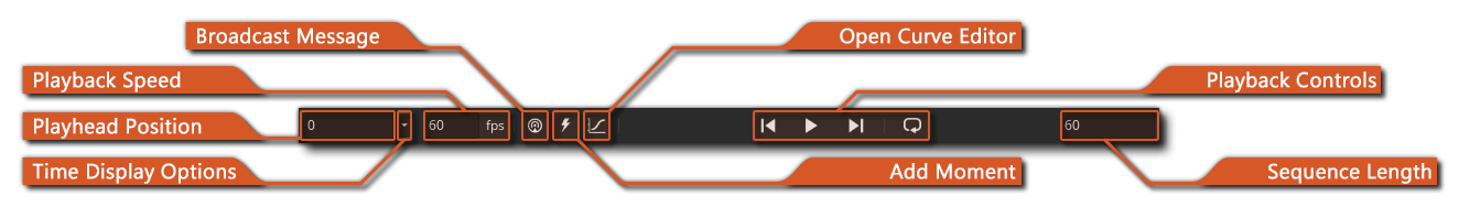 Sequence Editor Playback Controls
