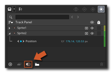 Clip Mask Button in the Track Panel