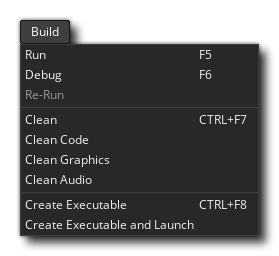 The Build Menu