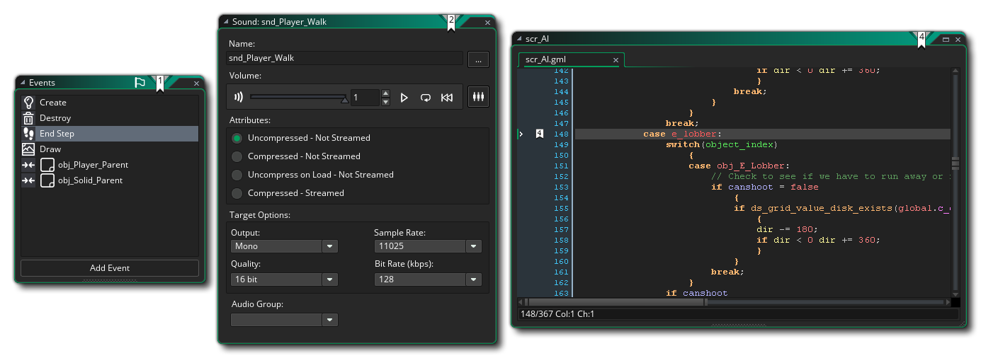 Examples Of Bookmarks in The IDE