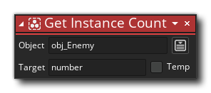 Get Instance Count GML VisualAction