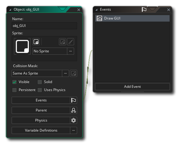 Draw GUI Event In An Object