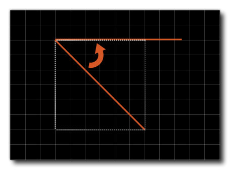 Simplified Image SHowing Diaginal Movement Is Faster