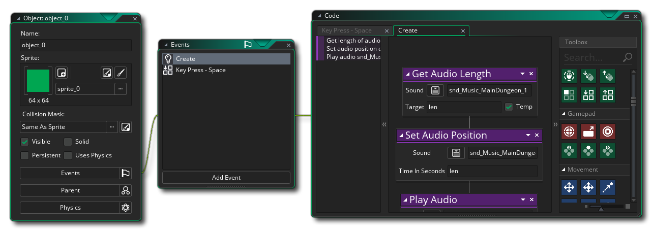 GML Visual Overview Screen