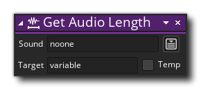 Get Audio Length Action