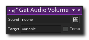 Get Audio Volume Action