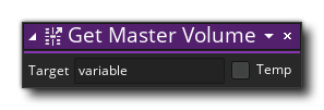 Get Master Volume Action