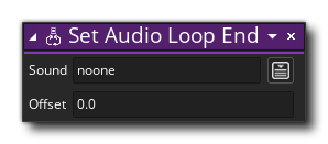 Set Audio Loop End