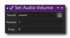 Set Audio Volume Action