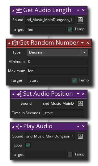 Set Audio Position Example