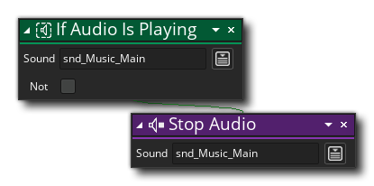If Audio Is Playing Example