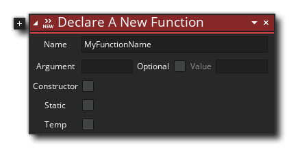 Declare A New Function Action