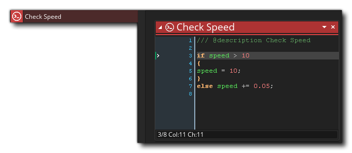 Execute Code example of use
