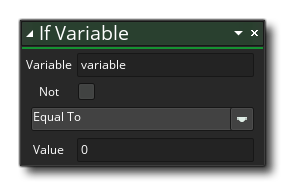 If Variable Action