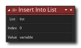 Insert Into List Action