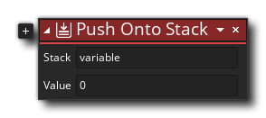 Push Onto Stack Action