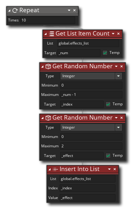 Inset Into List Example