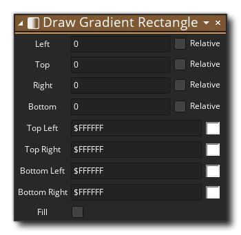 Draw Gradient Rectangle Action