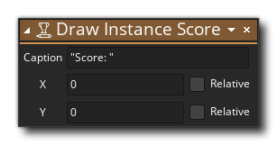 Draw Instance Score Action