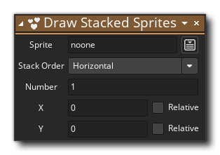 Draw Stacked Sprites Action