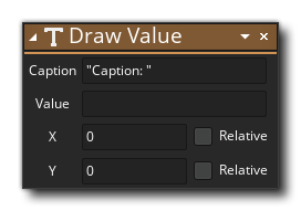 Draw Value Action