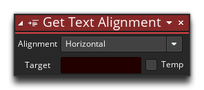 Get Text Alignment Action