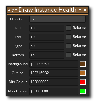 Draw Instance Health Example