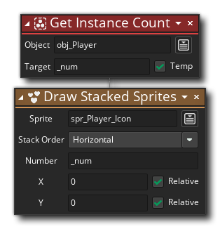 Draw Stacked Sprites Example