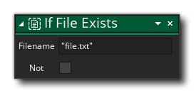 If File Exists Action