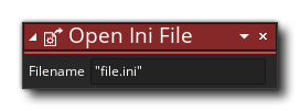 Open Ini File Action