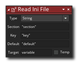 Read Ini File Action