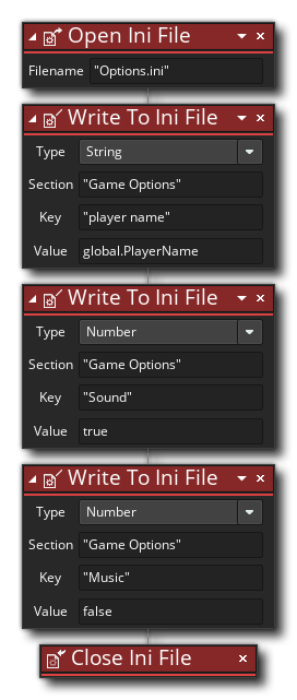 Write To Ini Example
