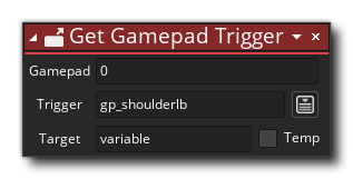 Get Gamepad Trigger Action