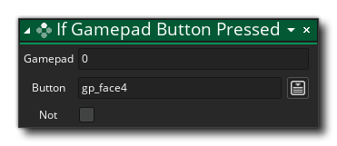 If Gamepad Button Pressed Action