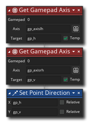 Get Gamepad Axis Example