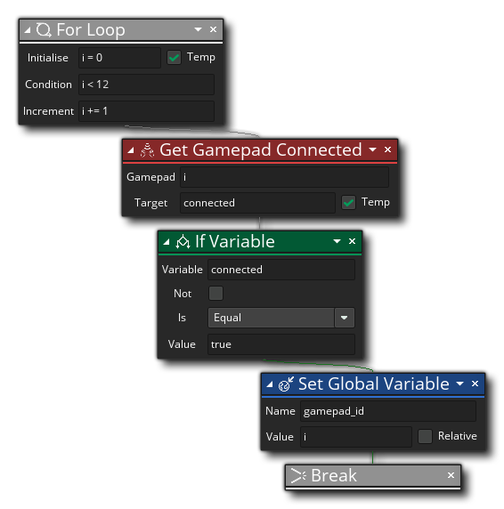 Gamepad Get Connected Example