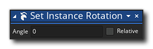 Set Instance Rotation Action