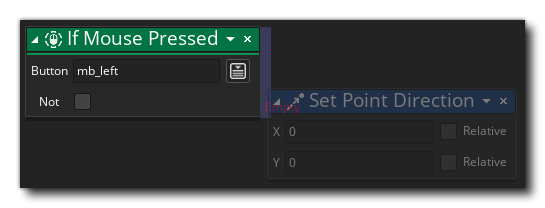 Id Mouse Pressed drop actions