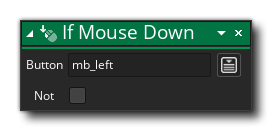 If Mouse Down Action