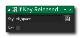 If Key Released Action