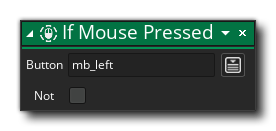 If Mouse Pressed Action