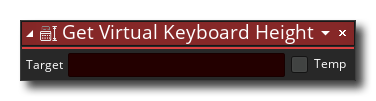 Get Virtual Keyboard Height Action